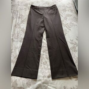 Ann Taylor Y2K Chocolate Brown Trouser Pants 4P Low Rise Office Siren Academia